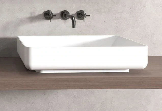 Раковина накладная ABBER Stein AS2629 белая матовая