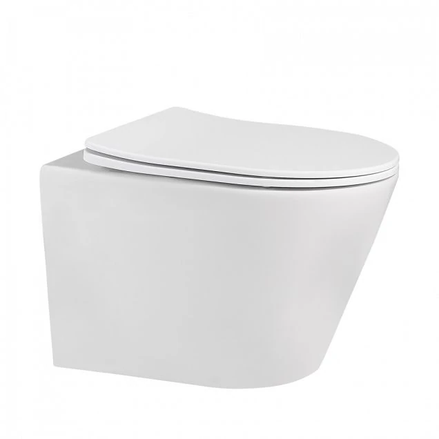 Унитаз ABBER Bequem AC1102MW подвесной белый матовый, безободковый