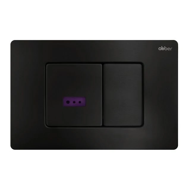 Кнопка смыва сенсорная ABBER AC0122SMB черная матовая