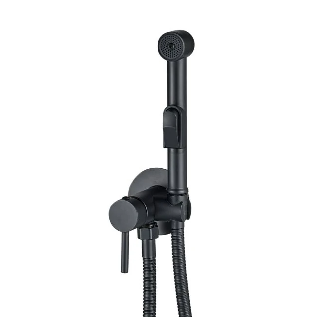 Смеситель скрытого монтажа с гигиенической лейкой EKO, EKO05-410Black