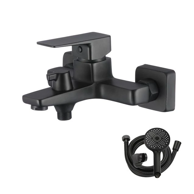Смеситель для ванны черный NARCIS, NAR06-310BL-25201