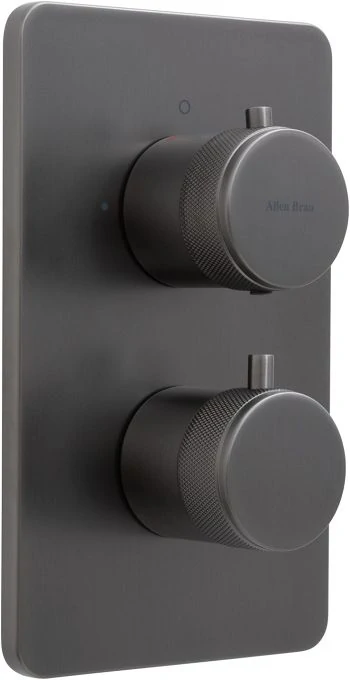 Смеситель для ванны Allen Brau Priority 5.31213-MG (с внутренней частью, 2 выхода) графит браш
