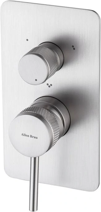 Смеситель для ванны Allen Brau Priority 5.31A11-BN (с внутренней частью, 3 выхода) никель