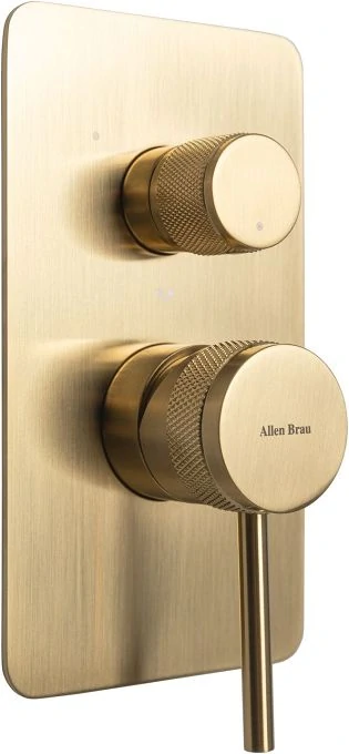 Смеситель для ванны Allen Brau Priority 5.31A11-GB (с внутренней частью, 3 выхода) золото