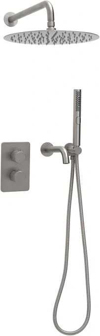 Душевой комплект Allen Brau Priority 5.31014-BN (с внутренней частью, 3 выхода) никель браш