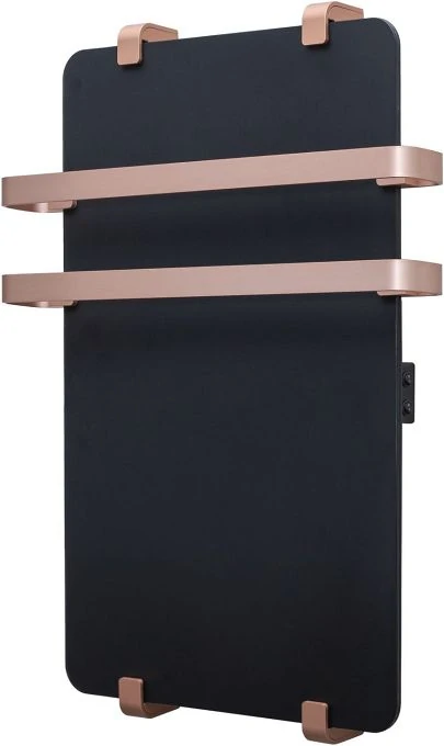 Полотенцесушитель электрический Allen Brau Infinity 100x44 с рейлингом 2.0 и креплением, медь браш
