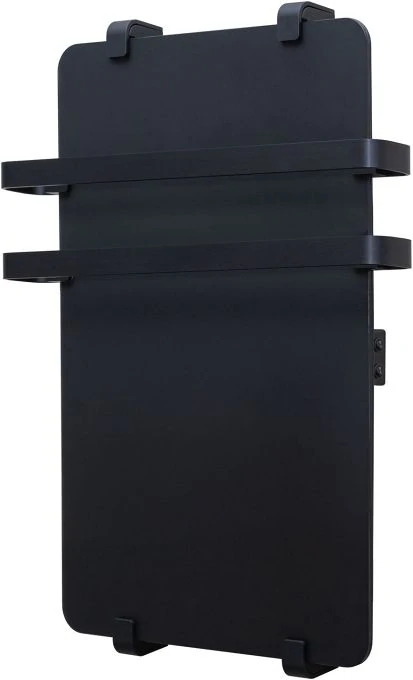 Полотенцесушитель электрический Allen Brau Infinity 100x44 с рейлингом 2.0 и креплением, черный матовый