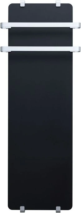 Полотенцесушитель электрический Allen Brau Infinity 120x44 с рейлингом 2.0 и креплением, серебро браш