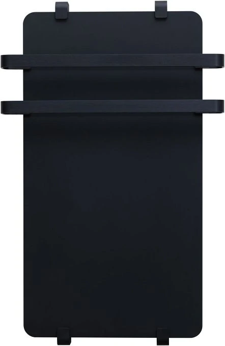 Полотенцесушитель электрический Allen Brau Infinity 80x44 с рейлингом 2.0 и креплением, черный матовый
