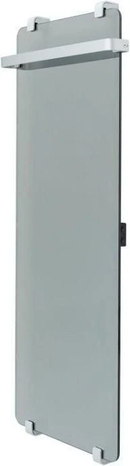 Полотенцесушитель электрический Allen Brau Infinity 120x44 с рейлингом и креплением, серебро браш
