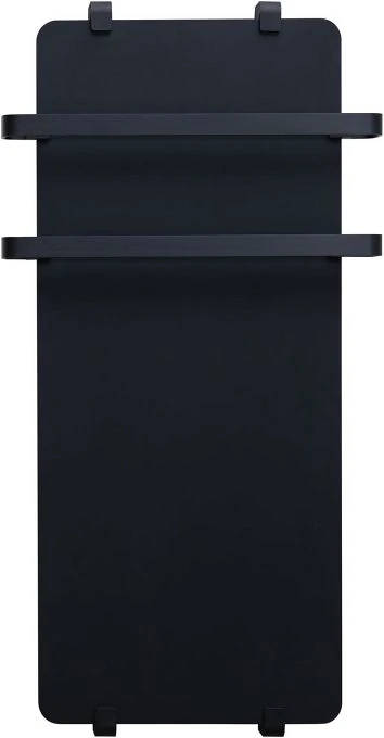 Полотенцесушитель электрический Allen Brau Infinity 140x44 с рейлингом 2.0 и креплением, черный матовый