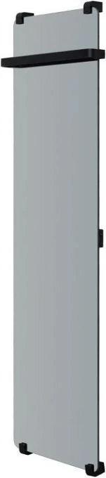 Полотенцесушитель электрический Allen Brau Infinity 160x44 с рейлингом и креплением, черный браш