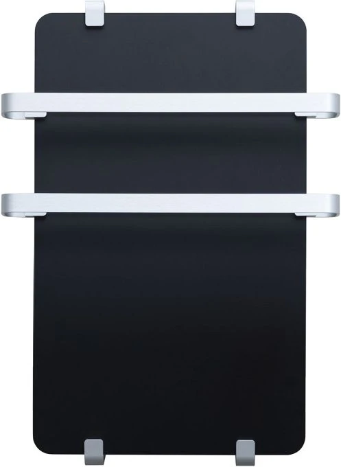 Полотенцесушитель электрический Allen Brau Infinity 60x44 с рейлингом 2.0 и креплением, серебро браш