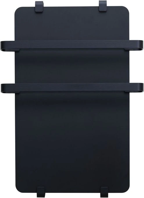 Полотенцесушитель электрический Allen Brau Infinity 60x44 с рейлингом 2.0 и креплением, черный матовый