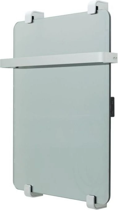 Полотенцесушитель электрический Allen Brau Infinity 60x44 с рейлингом и креплением, серебро браш