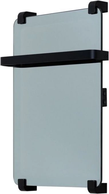 Полотенцесушитель электрический Allen Brau Infinity 60x44 с рейлингом и креплением, черный браш