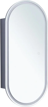Зеркальный шкаф Aquanet Монте 40 белый, с LED подсветкой
