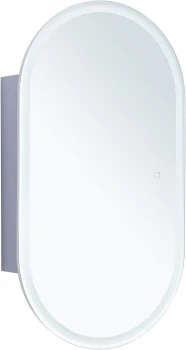 Зеркальный шкаф Aquanet Монте 50 белый, с LED подсветкой
