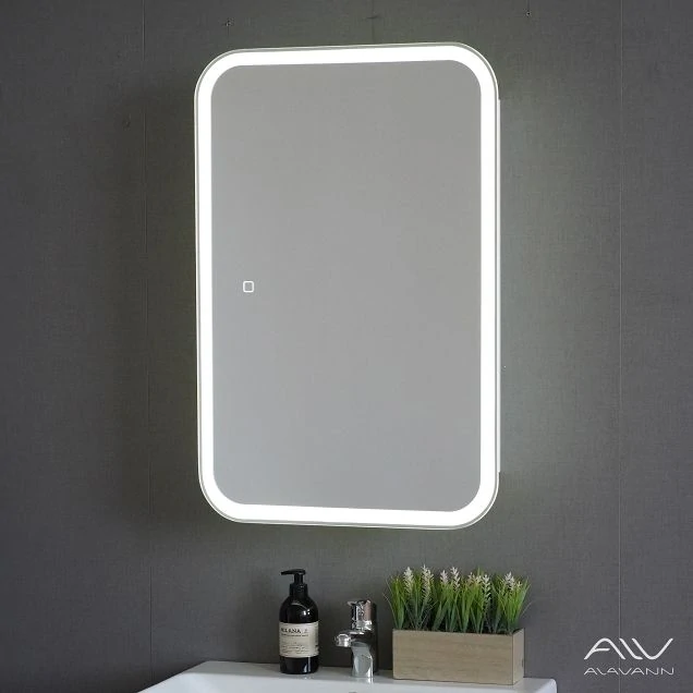 Зеркальный шкаф Alavann Cosmetic Light 60 с подсветкой и приближением