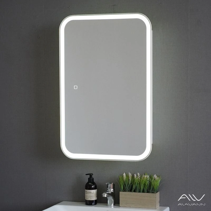 Зеркальный шкаф Alavann Cosmetic Light 60 — подсветка, подогрев, увеличение