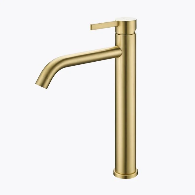 Смеситель для раковины высокий Splenka S221.15.03 золотой сатин