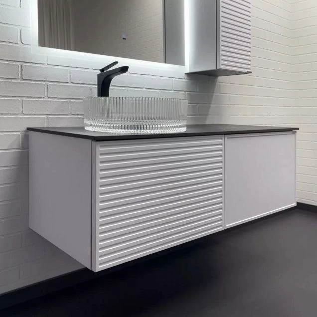 Тумба с раковиной Comforty Геленджик 120 00-00017877CF белая матовая