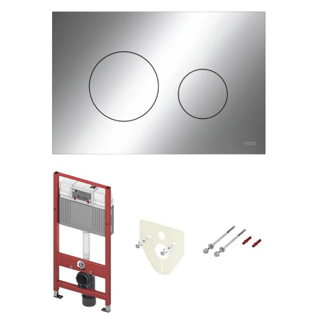 Инсталляция Tece Base K440921 для подвесного унитаза с клавишей смыва хром глянцевый