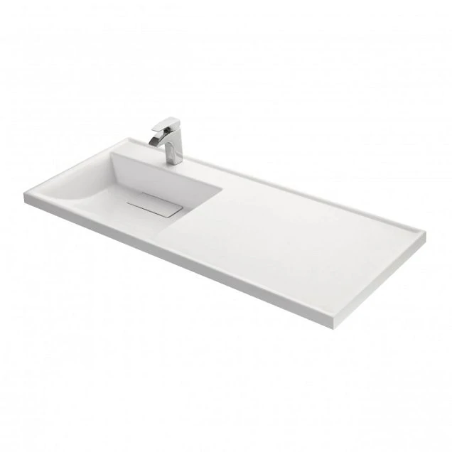 Раковина Aquaton Лондри 120 1A72843KLH01L белая левая