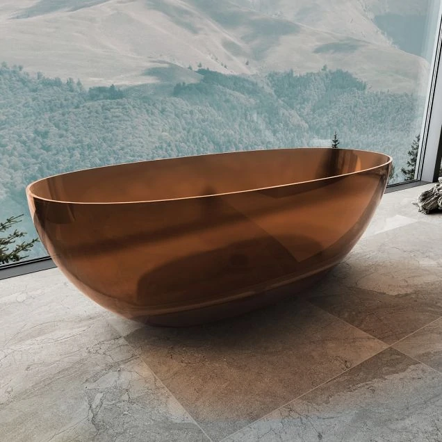 Ванна прозрачная Vincea VBT-6T01BR 170x75 янтарь