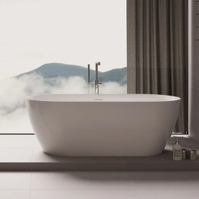 Ванна акриловая Vincea VBT-705-1800 180х80 щелевой перелив, слив белый