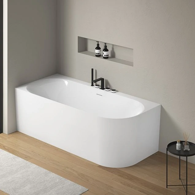 Ванна акриловая Vincea VBT-704-1800-L 180х80 левая, щелевой перелив, слив белый