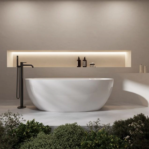 Ванна акриловая Vincea VBT-601-1600 160х80 слив-перелив в комплекте, белый