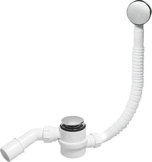 Сифон для ванны Mcalpine MRB11 click-clack, хром