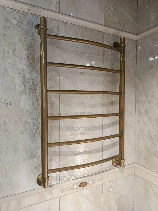 Полотенцесушитель водяной Маргроид Вид 4 80 x 50 бронза состаренная