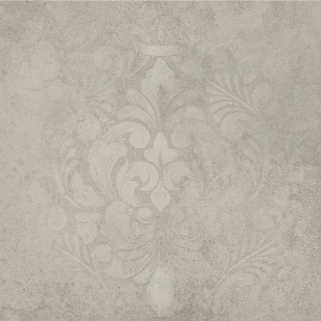 Керамогранит Kerama Marazzi Хадду KM4040G0061N серый светлый матовый декорированный 40,2x40,2