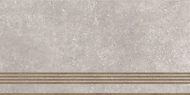 Ступень Global Tile ST183VG Coral Rock Серый 30x60