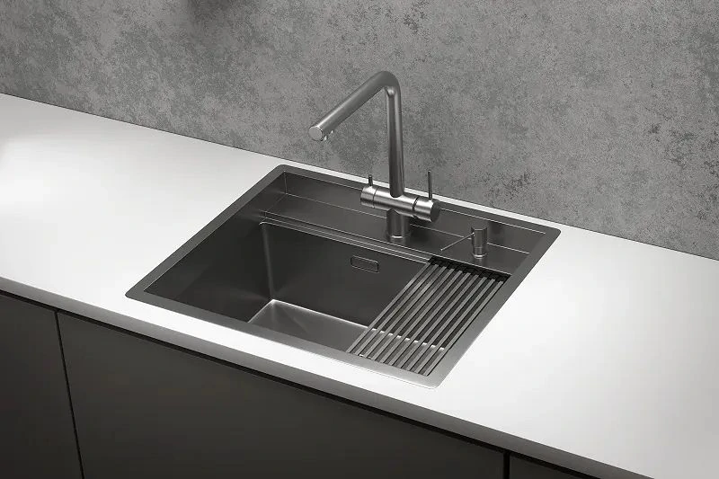 Мойка кухонная Granula Kitchen Space 6051, сталь сатин, 60×51