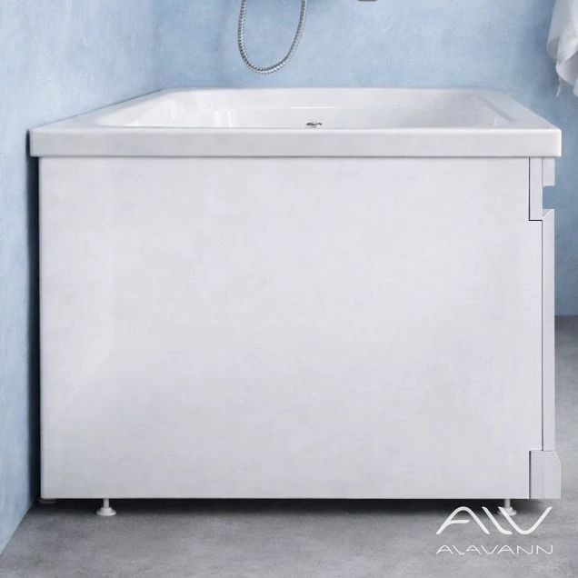 Экран под ванну Alavann МДФ Soft 70 см торцевой левый, белый