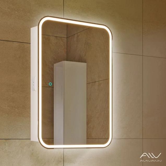 Зеркальный шкаф Alavann Lana 50 с подсветкой, сенсорное