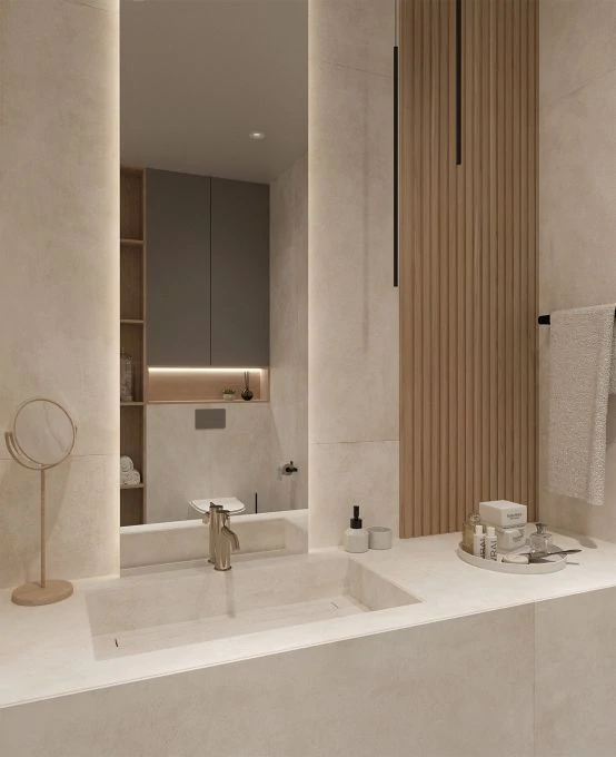 Керамогранит Arcadia Ceramica Cementum Bianco 60х120 RT