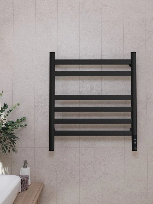 Полотенцесушитель электрический APEXTERMO Сфера SF00165BM 600x500, черный матовый