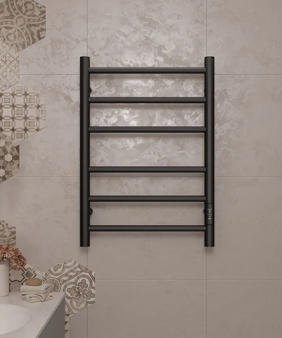 Полотенцесушитель электрический APEXTERMO Стелла ST00164BM 600x400, черный матовый