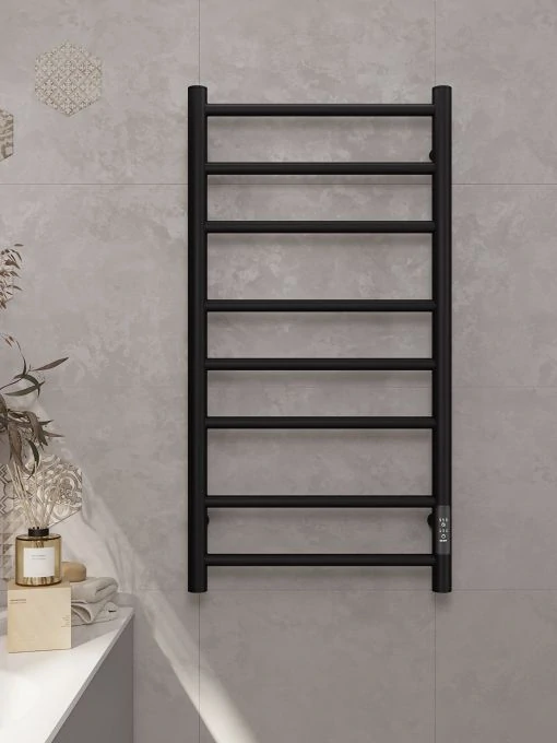 Полотенцесушитель электрический APEXTERMO Стелла ST00184BM 800x400, черный матовый