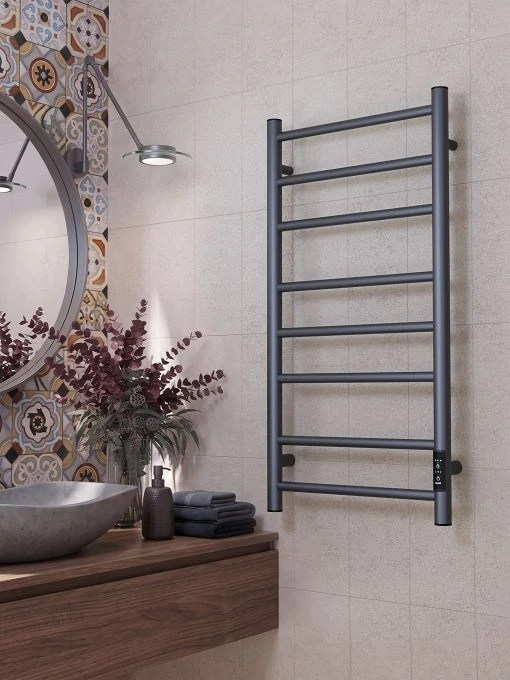 Полотенцесушитель электрический APEXTERMO Стелла ST00184GF 800x400, графит металлик
