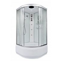 Душевая кабина Deto EM 4590 (90х90х220) с г/м, высокий поддон, матовое стекло