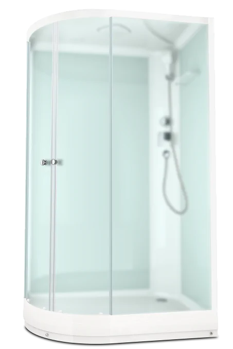 Душевая кабина DOMANI-Spa Delight 128 R низ. поддон, чёрные стенки/матовые стёкла